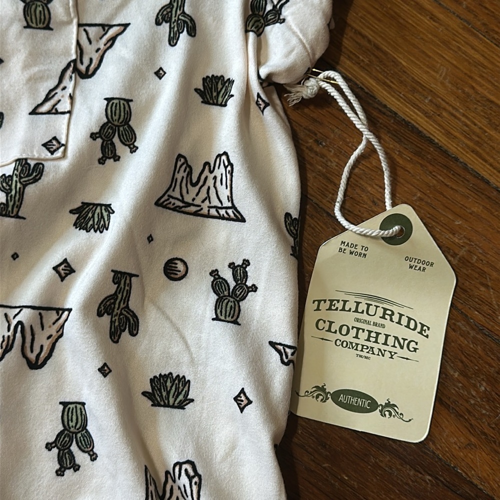 Telluride Clothing Company Women’s Desert Print Pajama Set, Boxy/Cropped Fit, XL - Picture 4 of 6